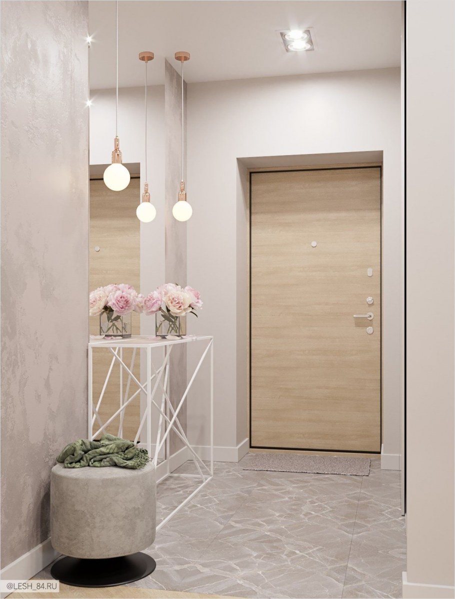 Декоративная штукатурка в прихожей