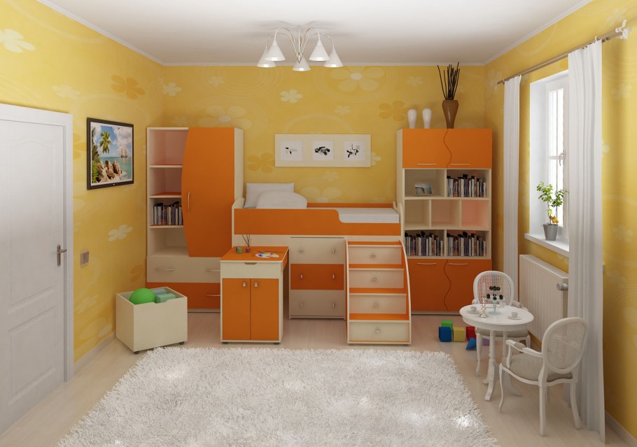 Розовая комната для девочки