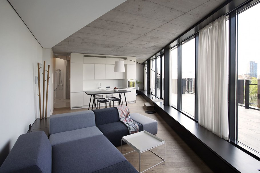 Дизайн треугольной гостиной