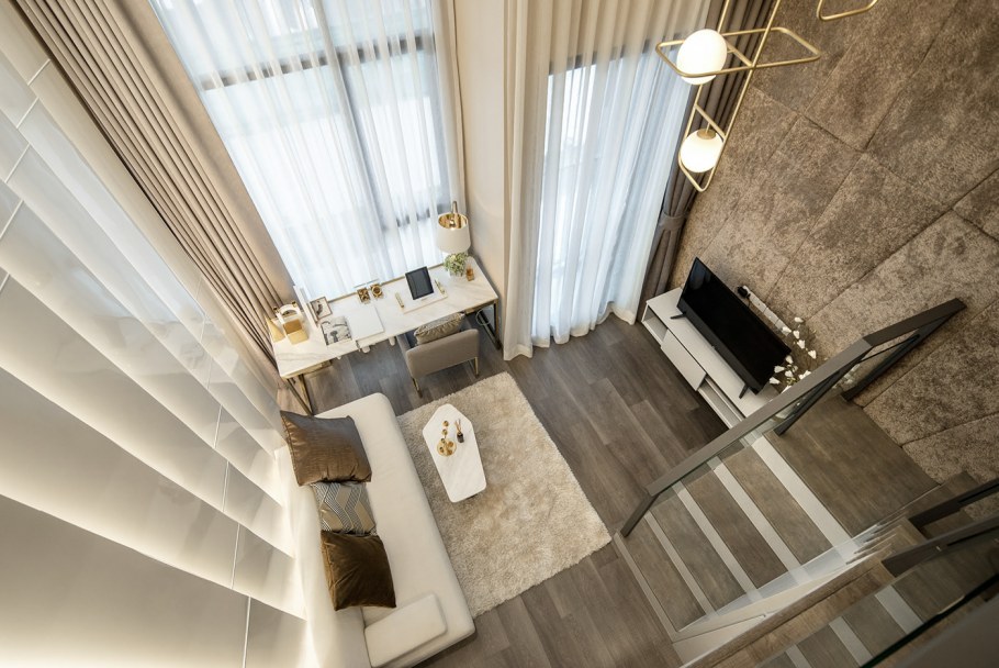 Дизайн треугольной гостиной