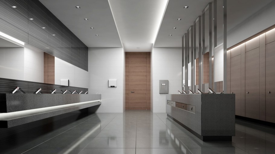 Общественный туалет интерьер