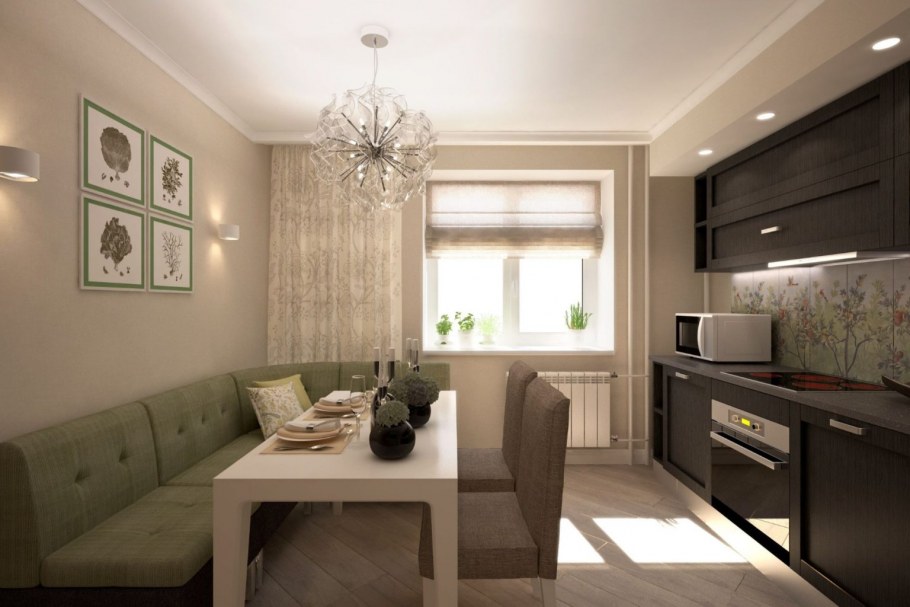 Отделка маленькой студии