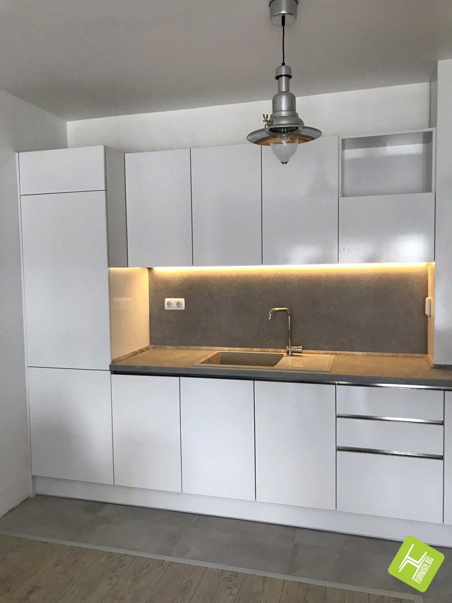 Кухня с фасадом под бетон икеа