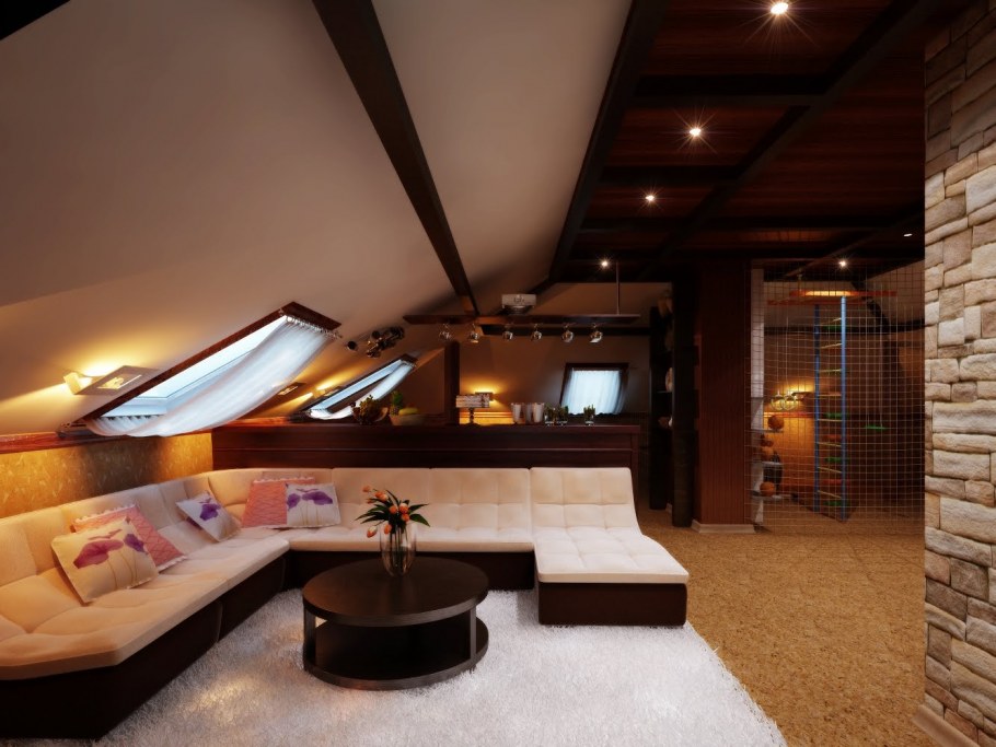 Отделка комнат в коттедже