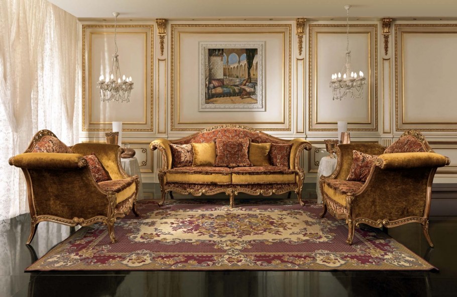 Интерьер с дорогой мебелью