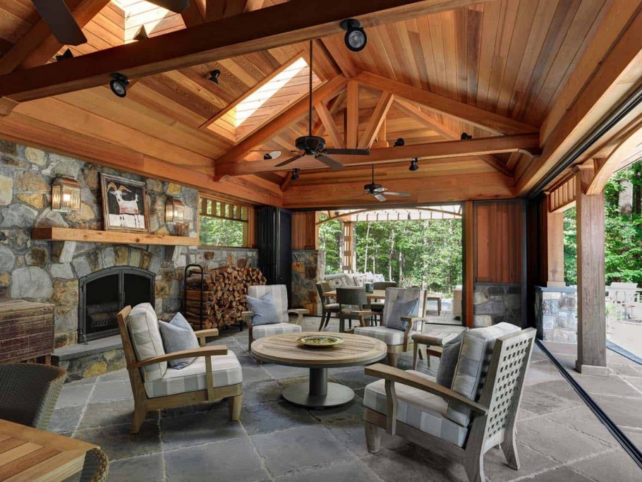 Беседка гриль Шале фахверк