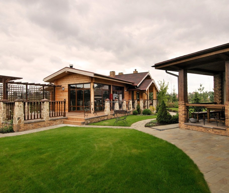 Интерьер террасы в стиле Шале