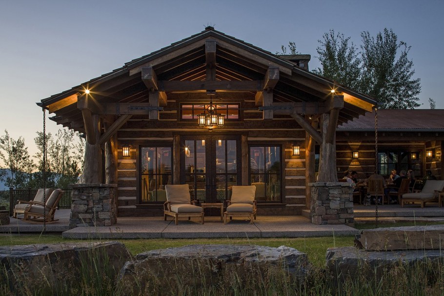 Интерьер террасы в стиле Шале