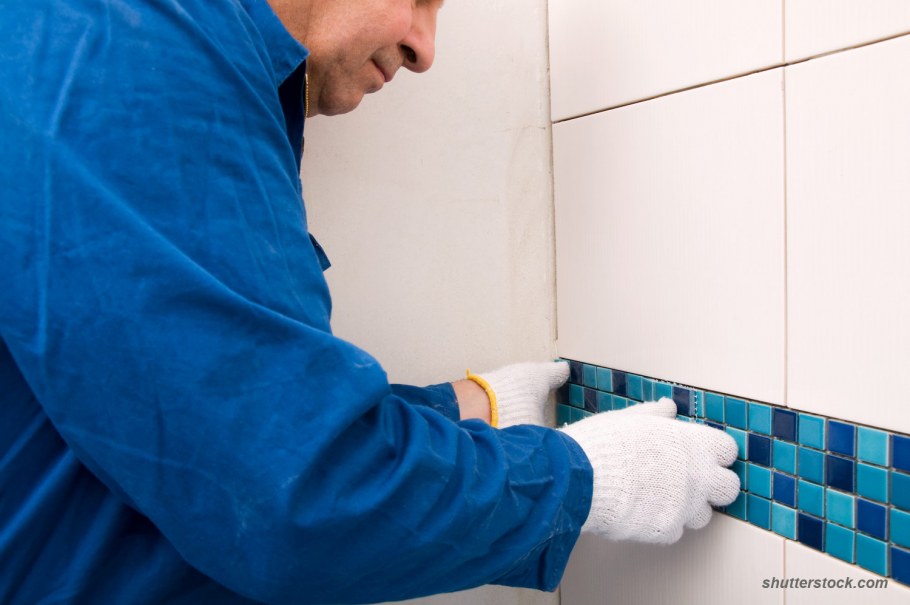 Укладка кафеля в ванной комнате