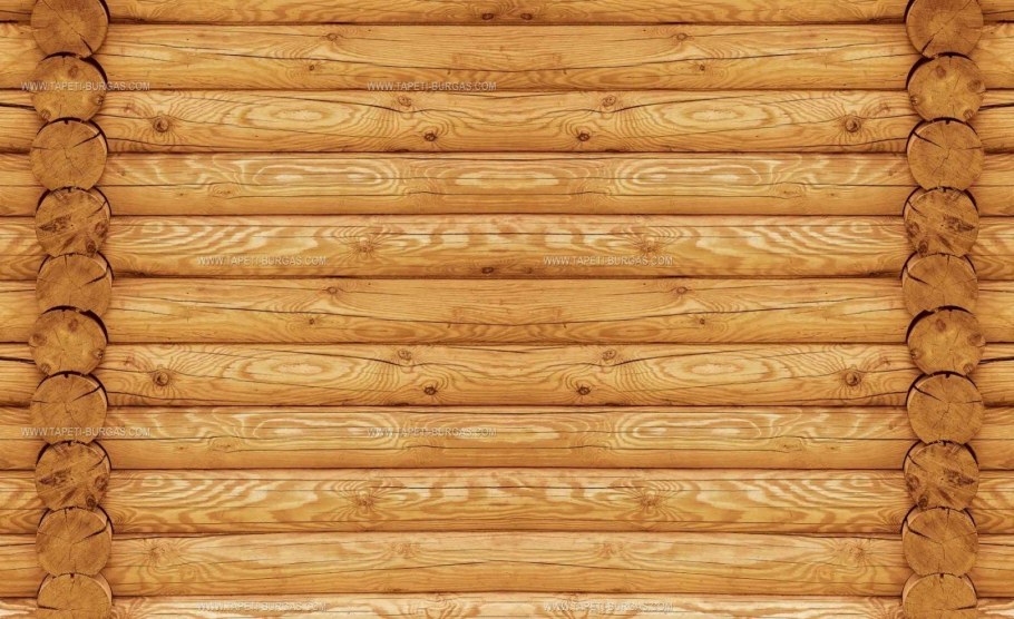 Деревянная стена из бревен