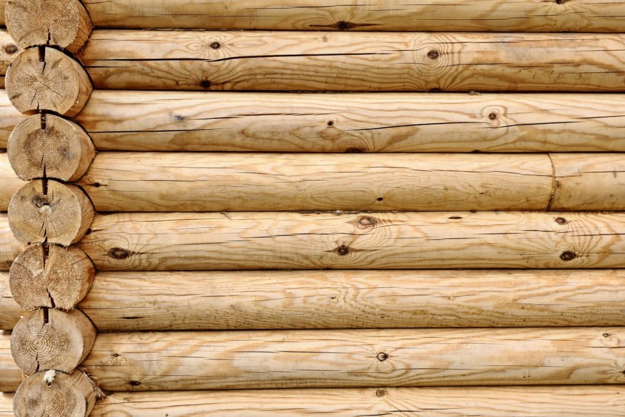 Бревенчатый фон