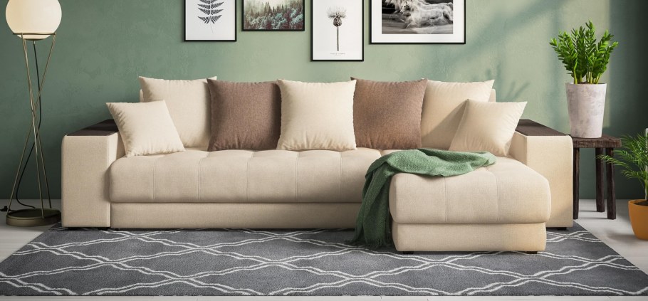 Диван Амстердам в интерьере гостиной