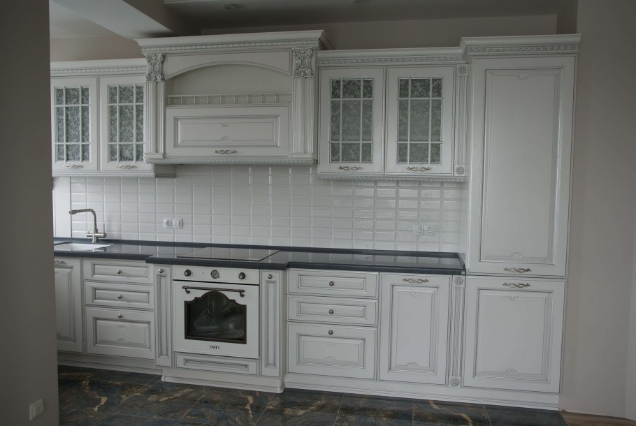 Фасад Афина серебряная патина