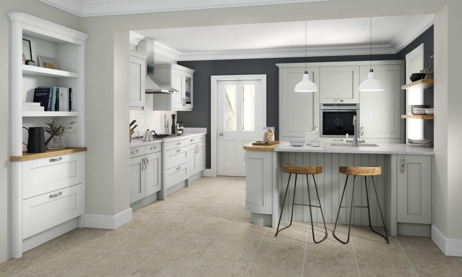 Кухня угловая Неоклассика беж