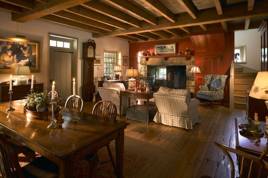 Английский деревенский дом изнутри