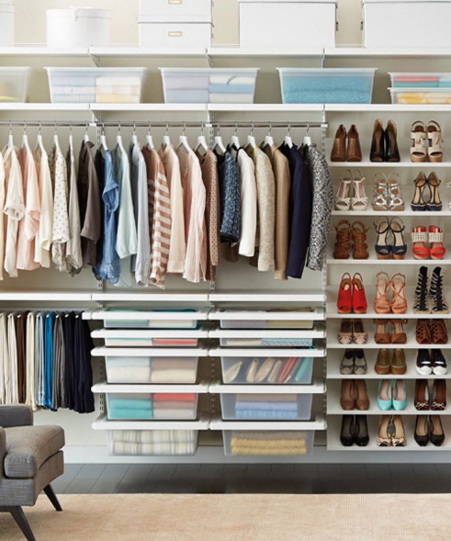 Организация хранения вещей в гардеробной