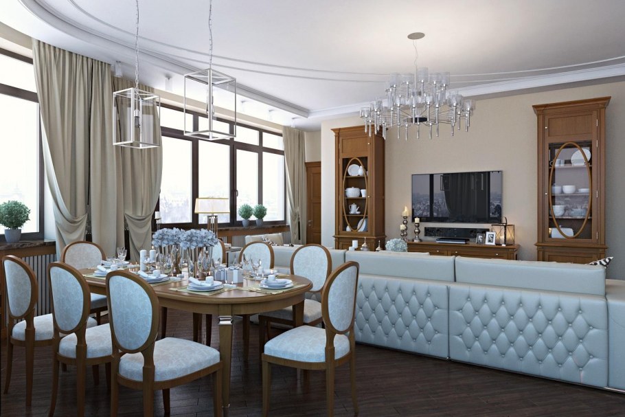 Кабинет французский стиль традиционный