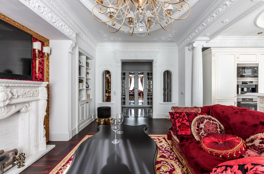 Спальня в классическом стиле в Московской квартире