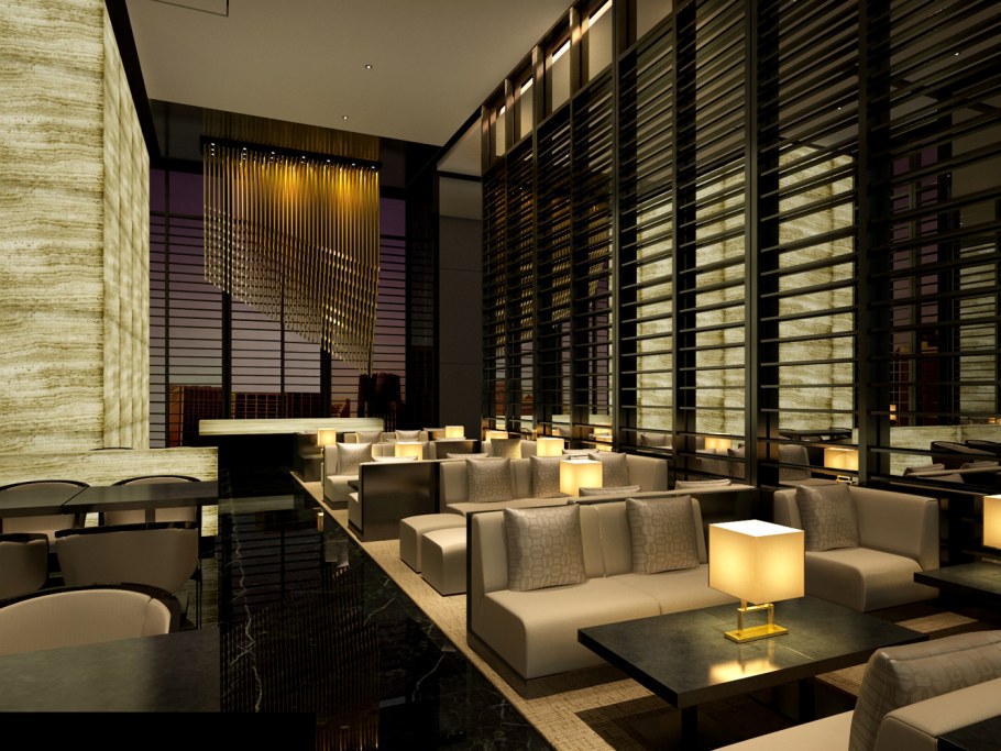 Интерьер кафе в стиле лаунж