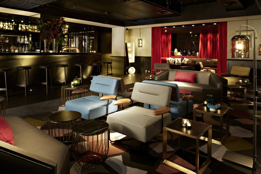 Интерьер кафе в стиле лаунж