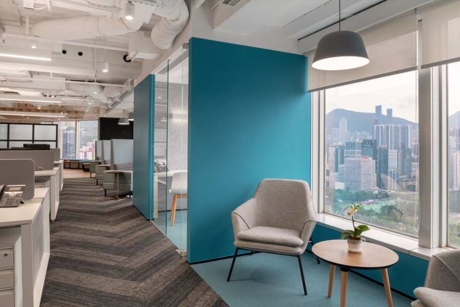 Синий цвет в интерьере