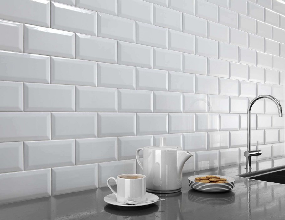 Beveled Tile Snow White 10х30