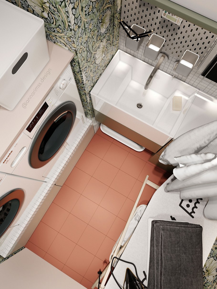 Прачечная в доме планировка