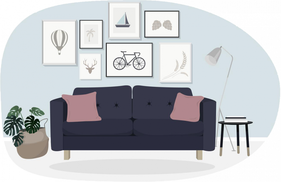 Векторный интерьер