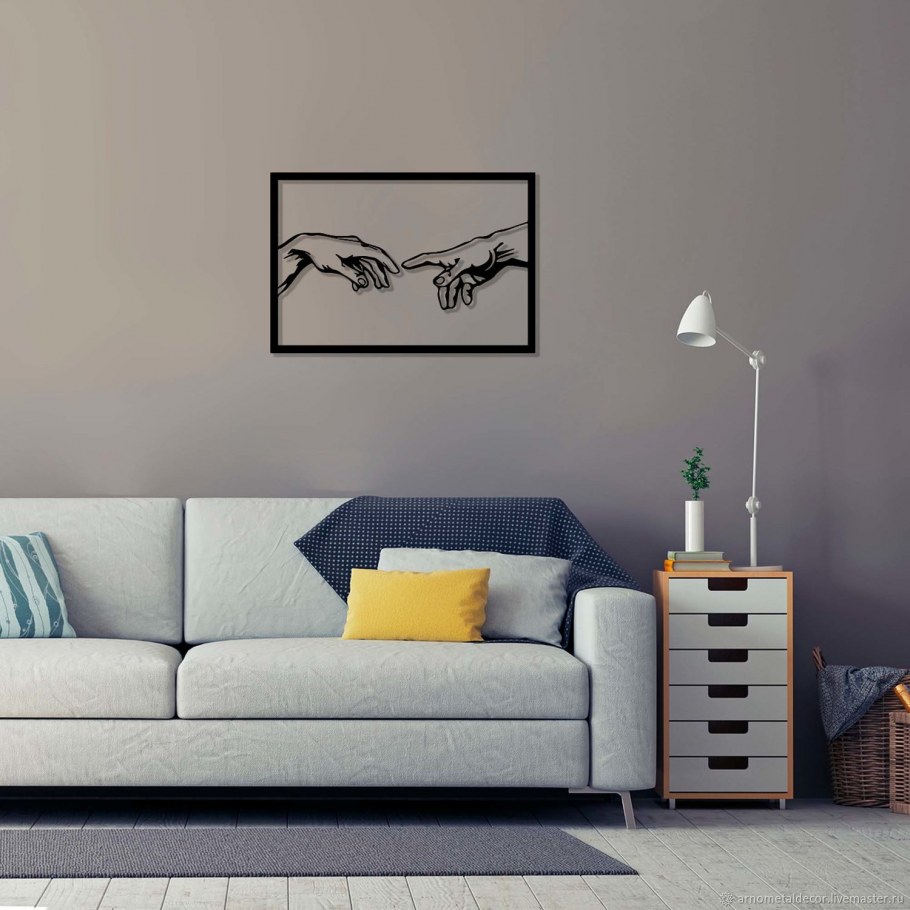 На стену декор металлическое панно Маяк