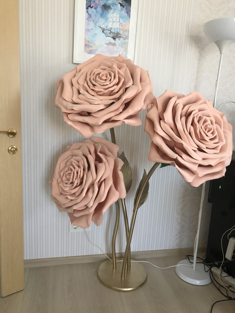 Большие цветы для декора