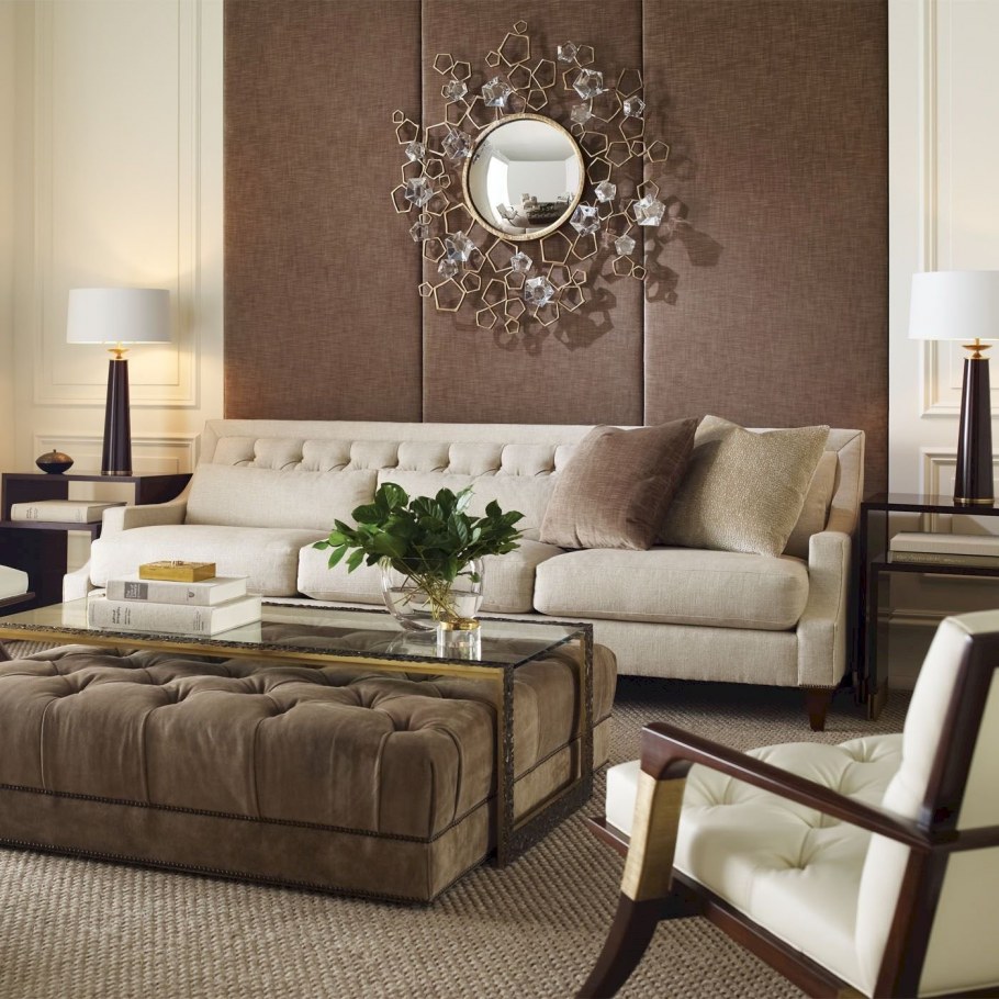 Гостиная в кофейном цвете