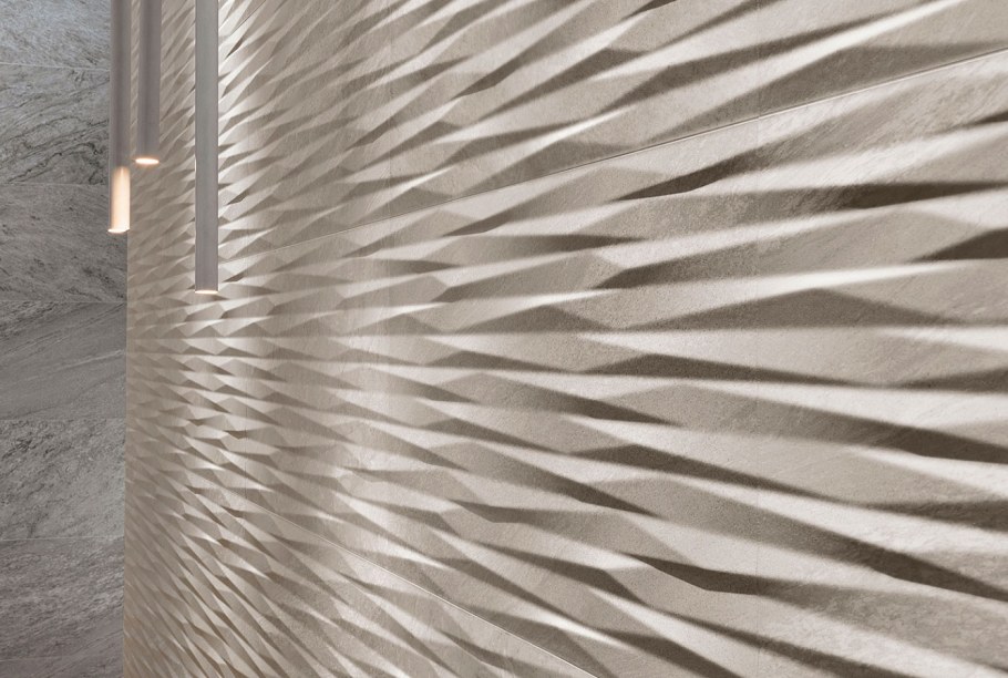 Керамическая плитка для стен Atlas Concorde Brave 3d Wave Gypsum