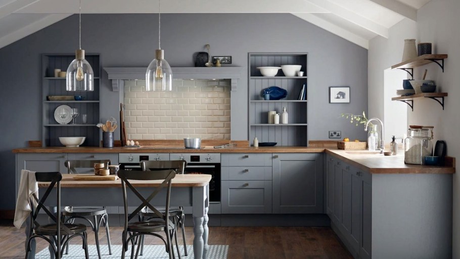 Деревянная кухня икеа в стиле лофт