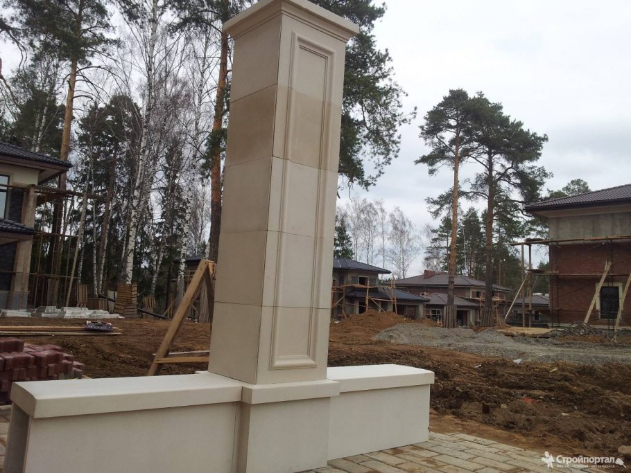 Колонны для забора из бетона