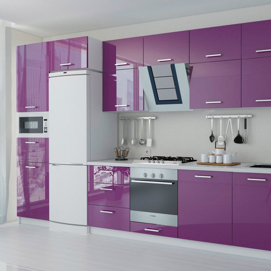 Кухонные гарнитуры глянцевые