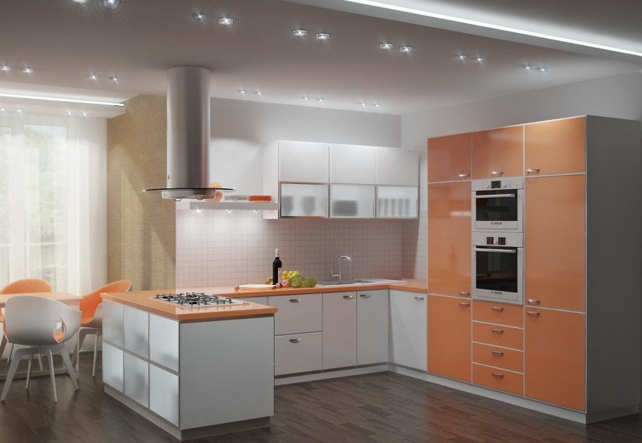 Кухонные гарнитуры глянцевые