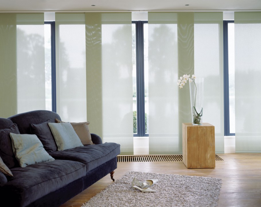 Японские шторы на панорамные окна