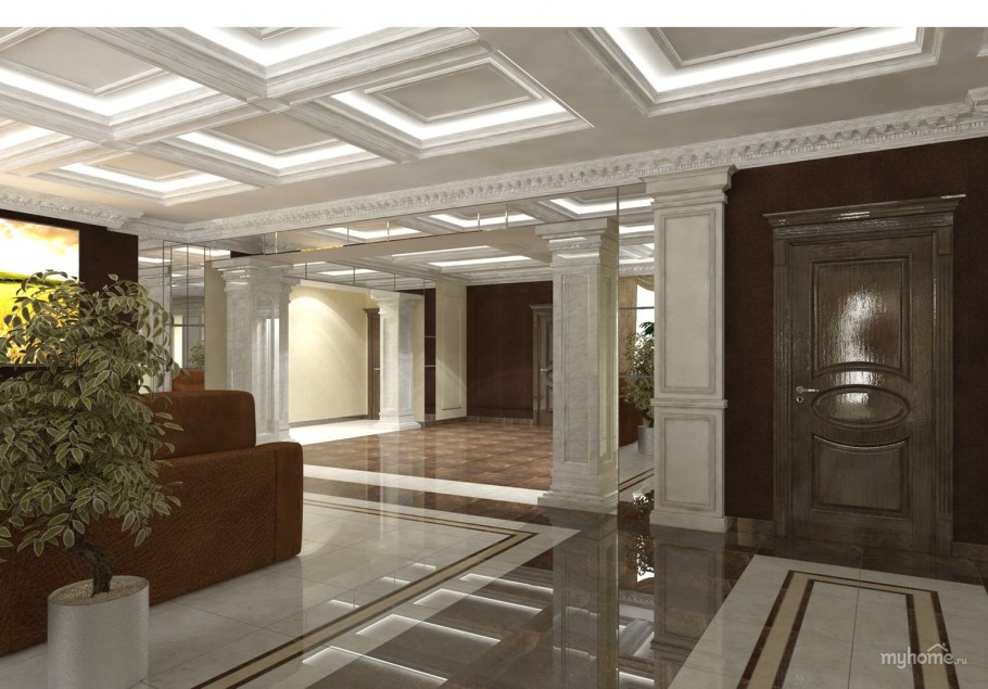 Колонны в вестибюле