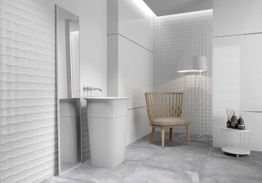 Настенная плитка Blanco brillo 30x90