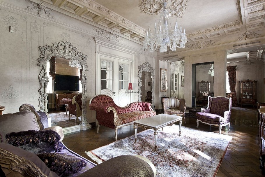 Интерьер гостиной в классическом стиле