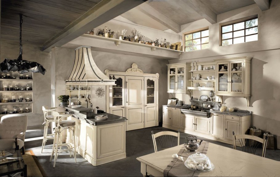 Итальянские кухни в стиле Кантри