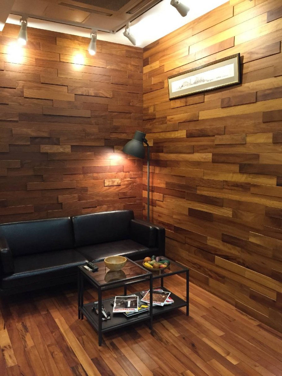 Деревянные панели в интерьере