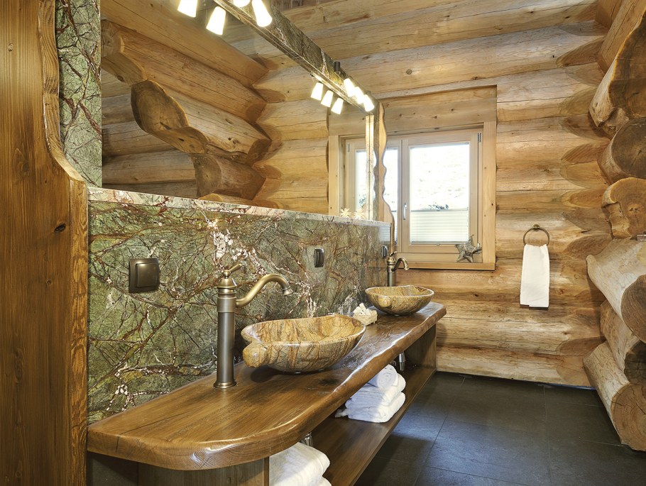 Ванная комната в срубе
