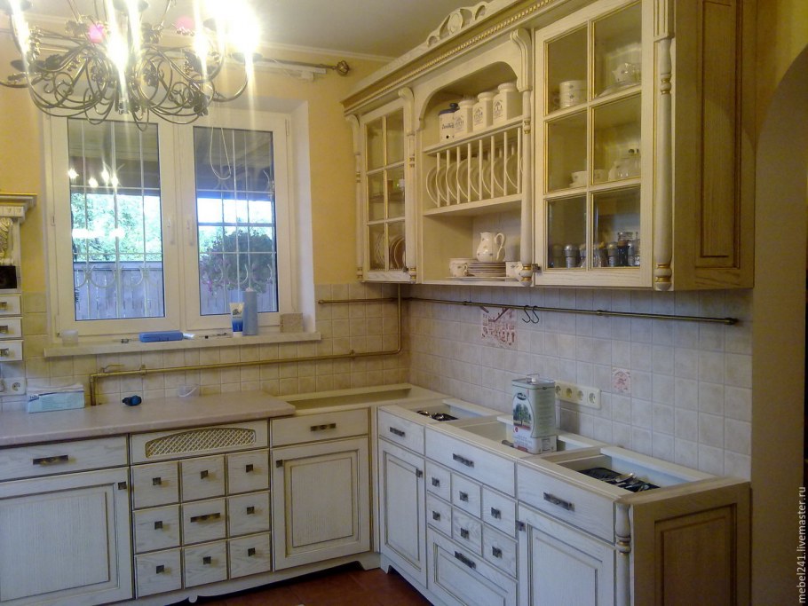 Кухня в стиле Прованс 9 метров