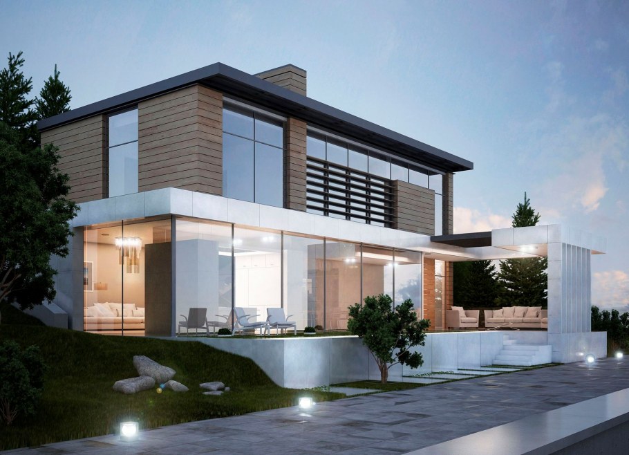 Фасад в современном стиле