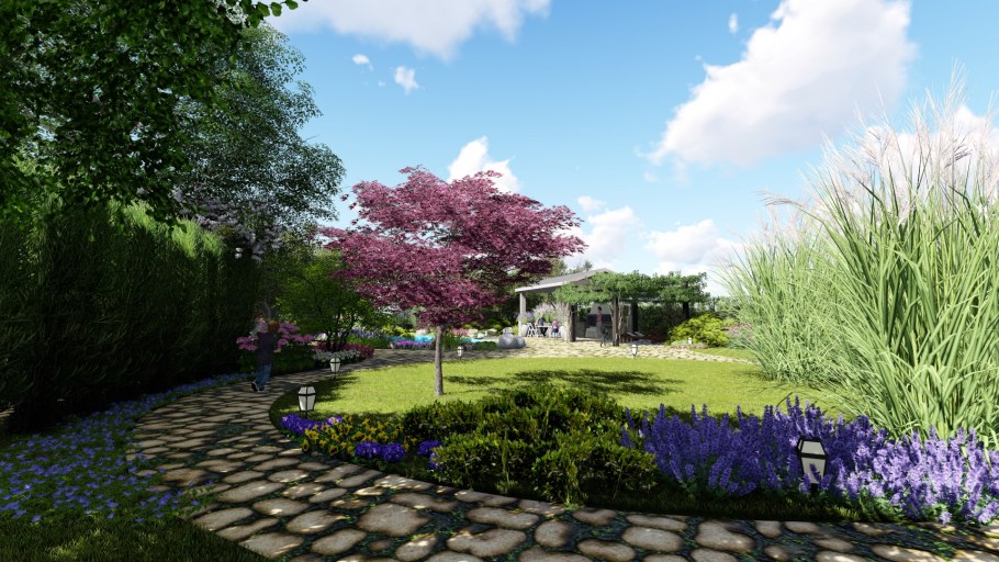 Лаунж зона на участке