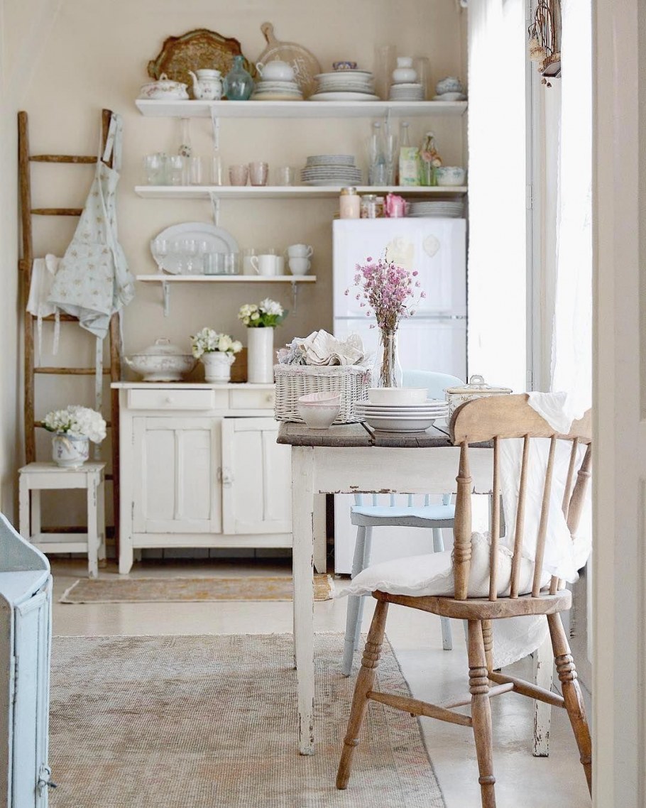 Кухня в стиле Кантри Прованс шебби-Шик