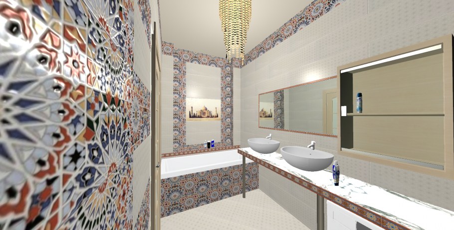 Тропикаль Керама Марацци в интерьере