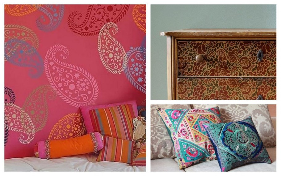 Пейсли в интерьере