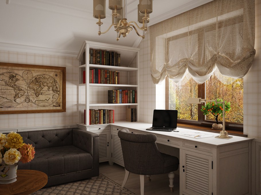 Стильный интерьер кабинета